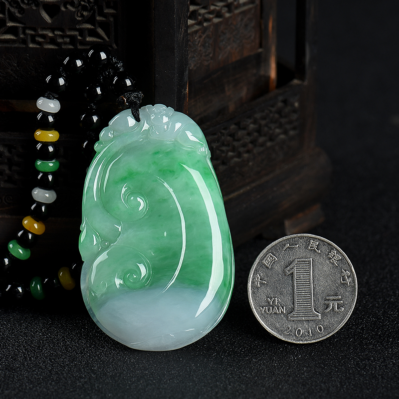 天然缅甸糯种飘翠翡翠-红掌柜