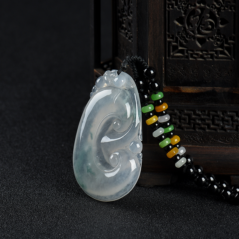 翡翠如意吊坠-红掌柜