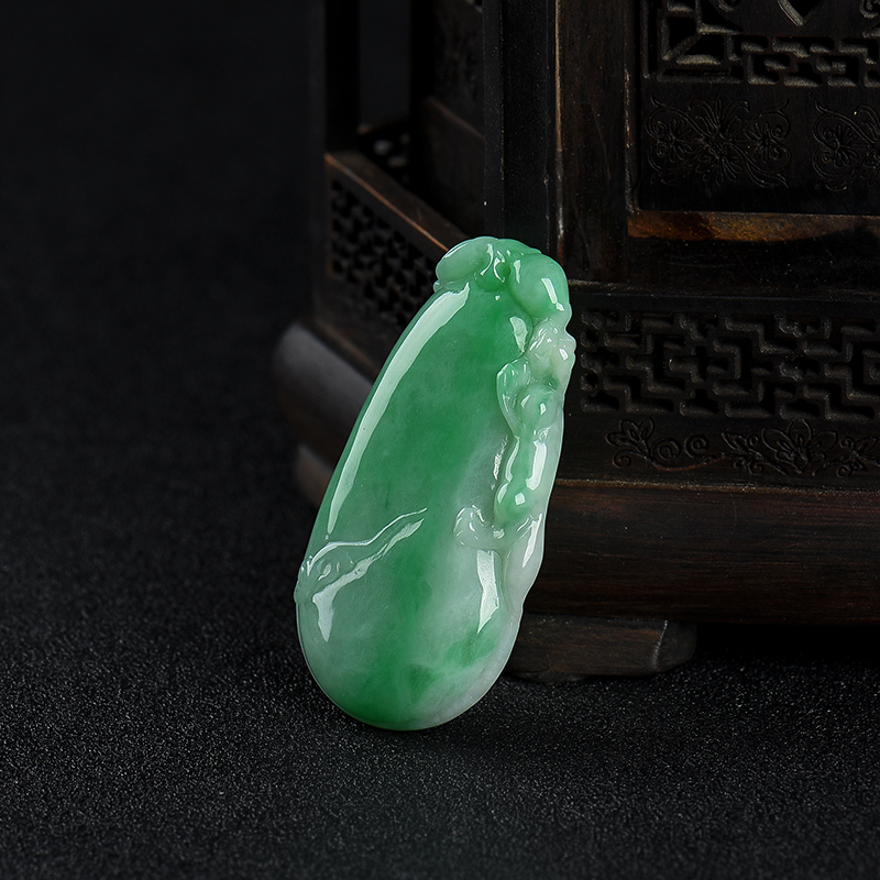 翡翠福瓜吊坠-红掌柜