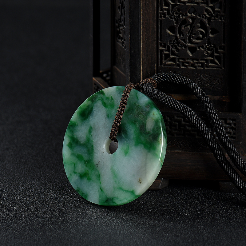 翡翠平安扣吊坠-红掌柜