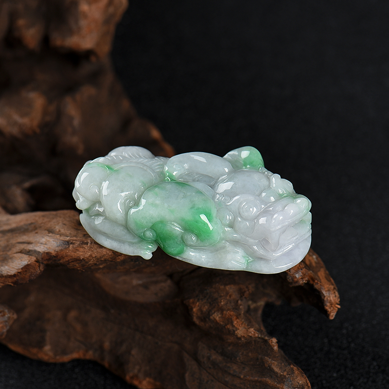 飘翠翡翠貔貅吊坠-红掌柜