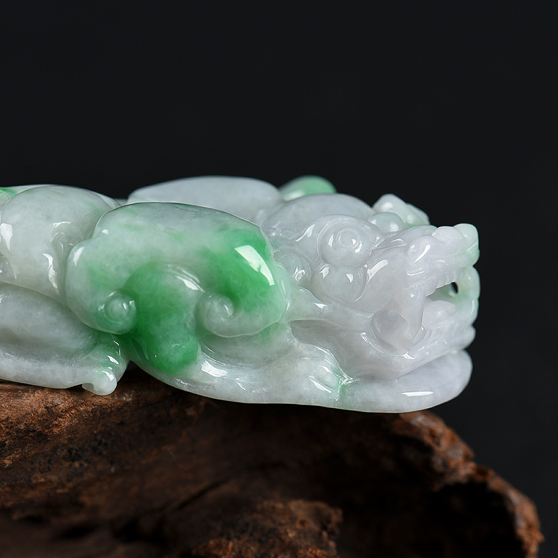 缅甸翡翠貔貅吊坠-红掌柜