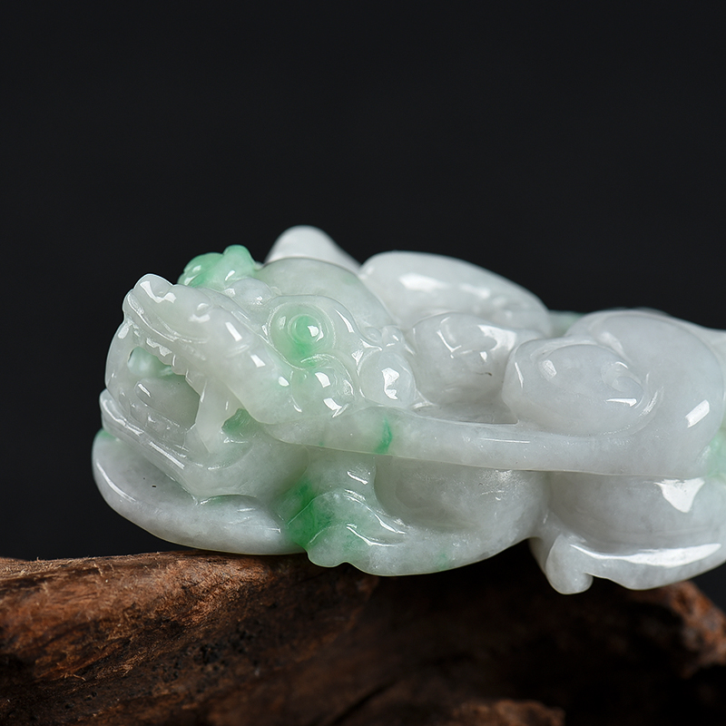 天然翡翠貔貅吊坠-红掌柜