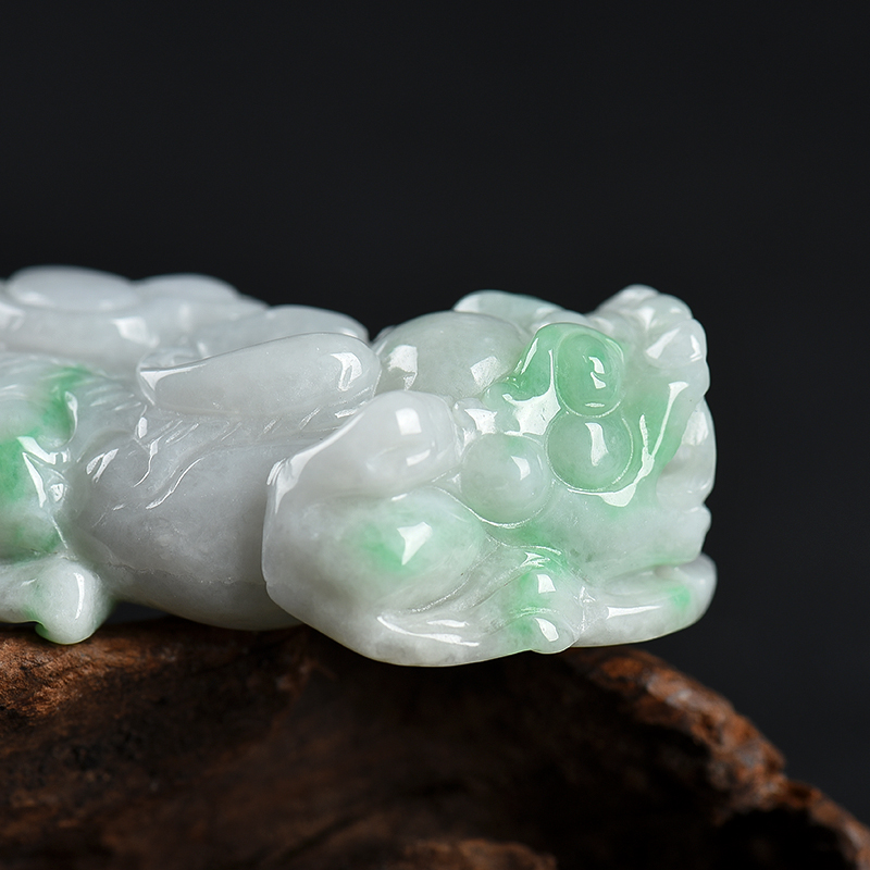 缅甸翡翠貔貅吊坠-红掌柜