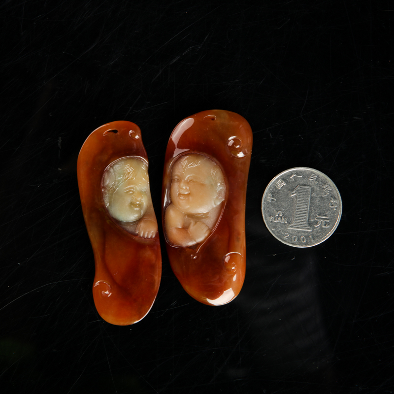 天然糯种红翡吊坠-红掌柜