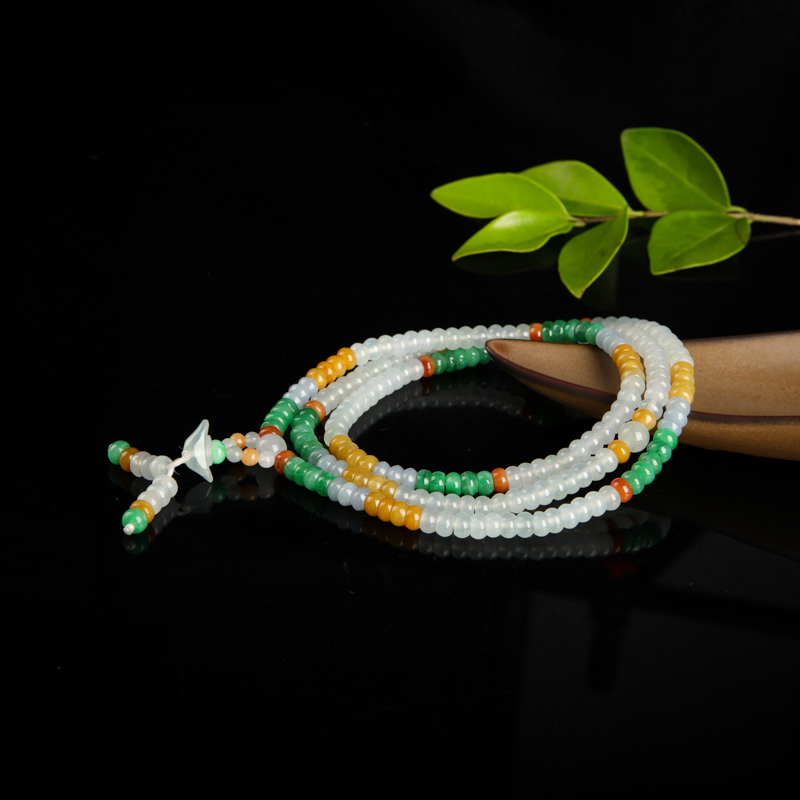 糯冰种翡翠项链-红掌柜