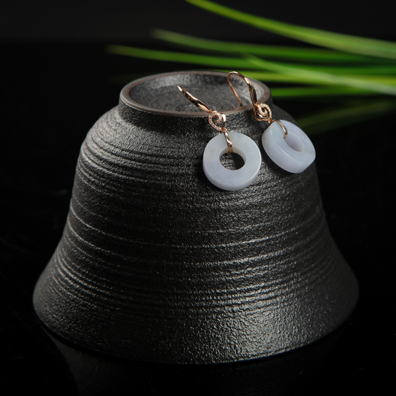 糯种浅紫翡翠套装-红掌柜