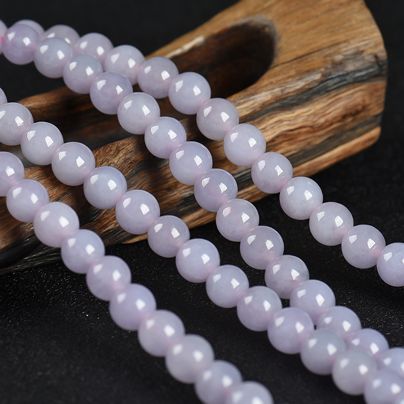 天然浅紫翡翠项链-红掌柜