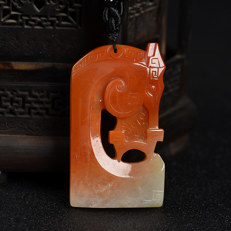 糯种红翡吉祥吊坠-红掌柜