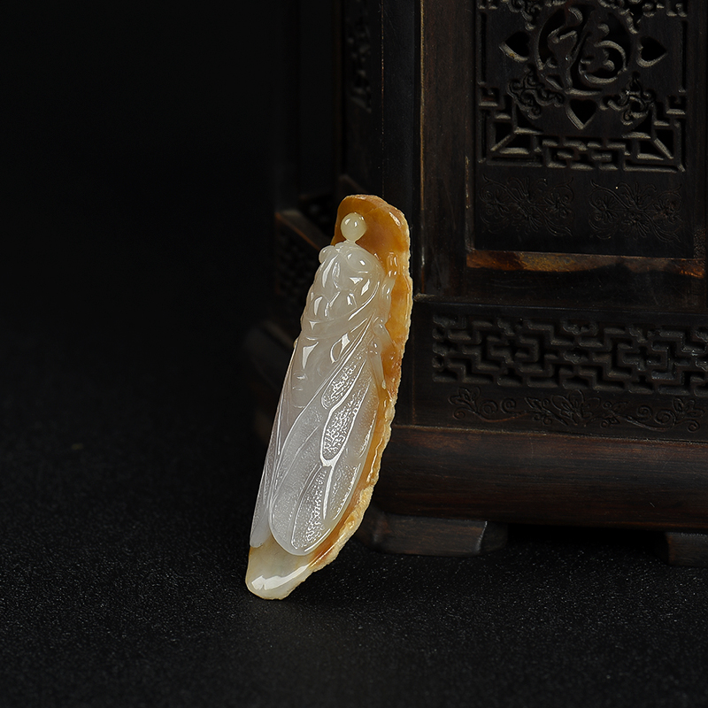 缅甸糯冰种翡翠一鸣惊人吊坠-红掌柜