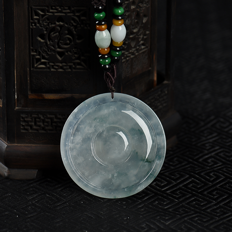 翡翠山水吊坠-红掌柜