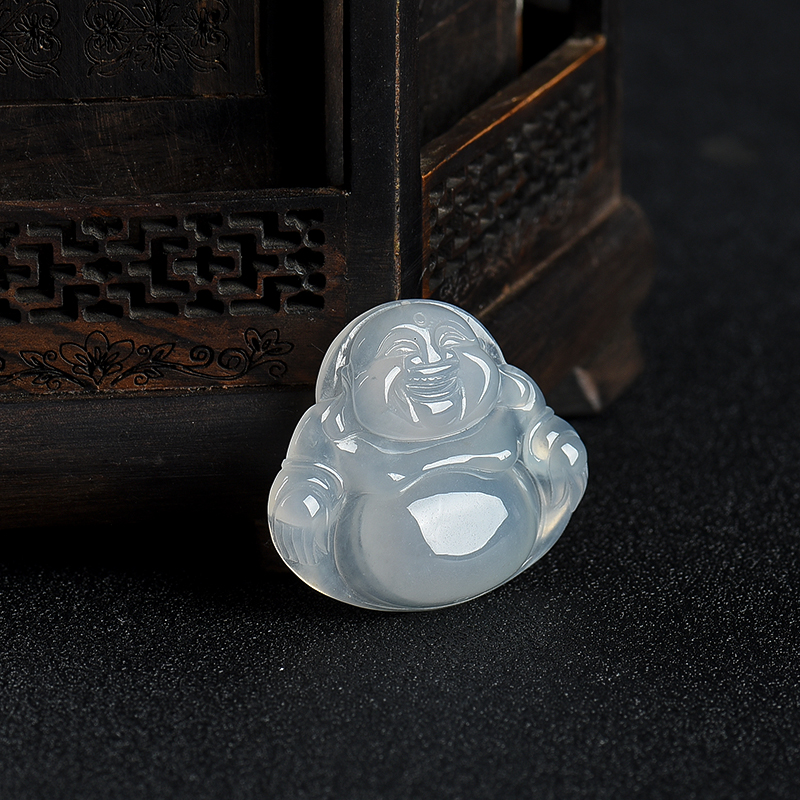 翡翠佛吊坠-红掌柜