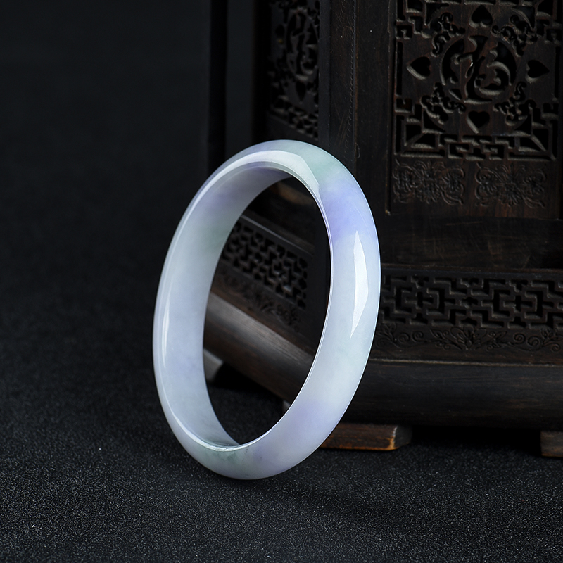 春带彩翡翠贵妃镯-红掌柜