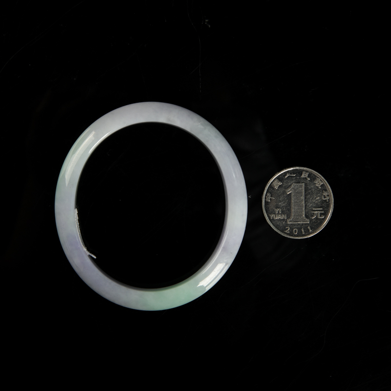 春带彩翡翠贵妃镯-红掌柜