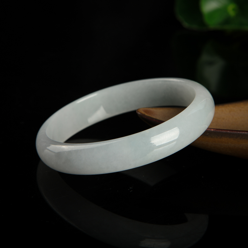 缅甸豆种翡翠贵妃镯-红掌柜