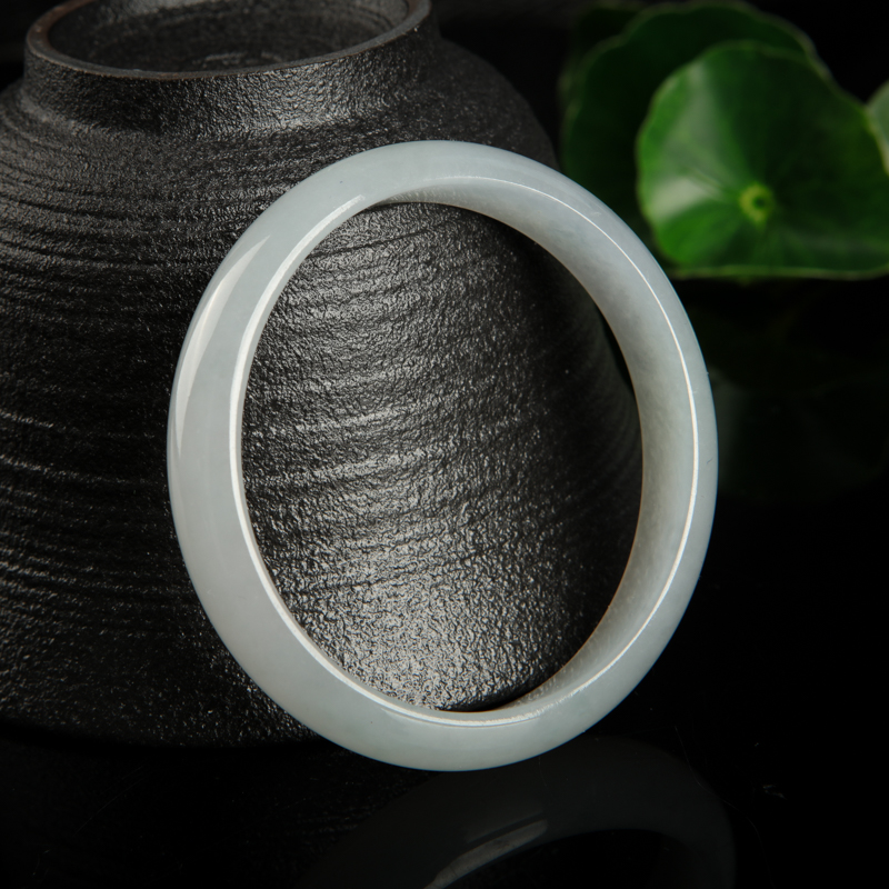 缅甸天然糯种翡翠贵妃镯-红掌柜