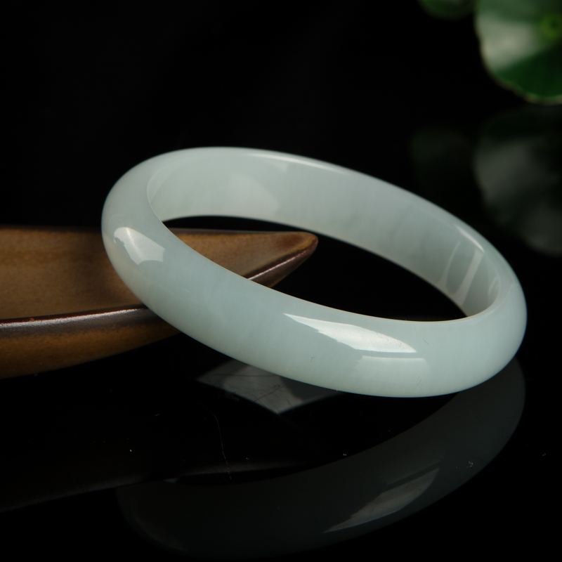 天然糯种翡翠贵妃镯-红掌柜