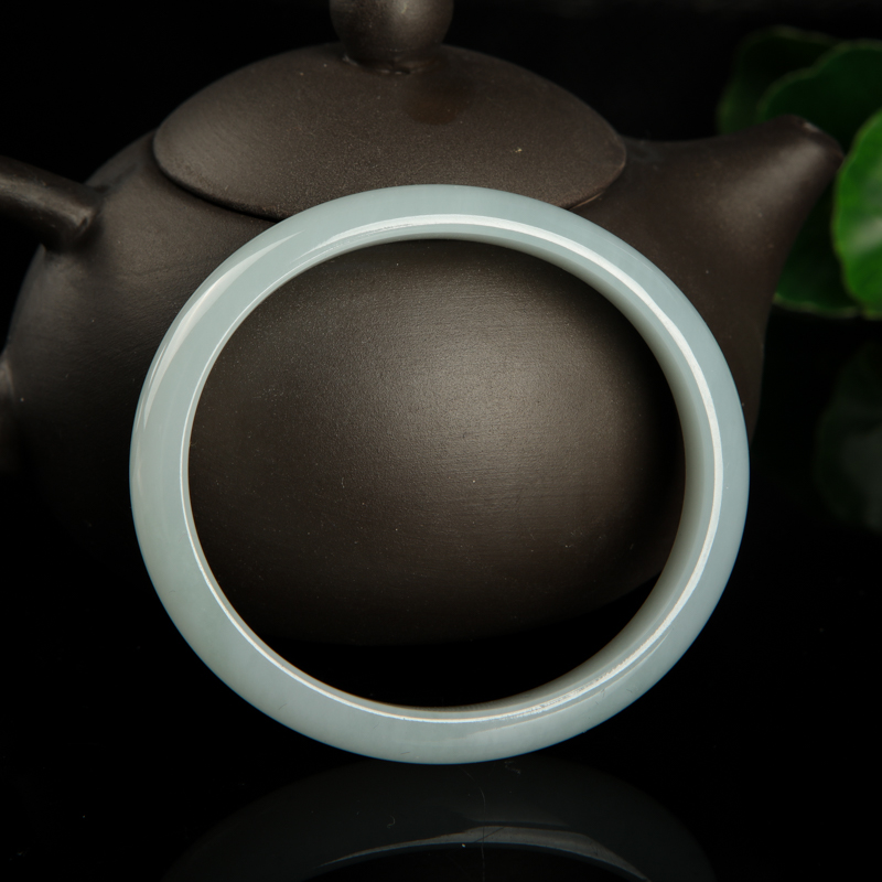 糯种翡翠贵妃镯-红掌柜