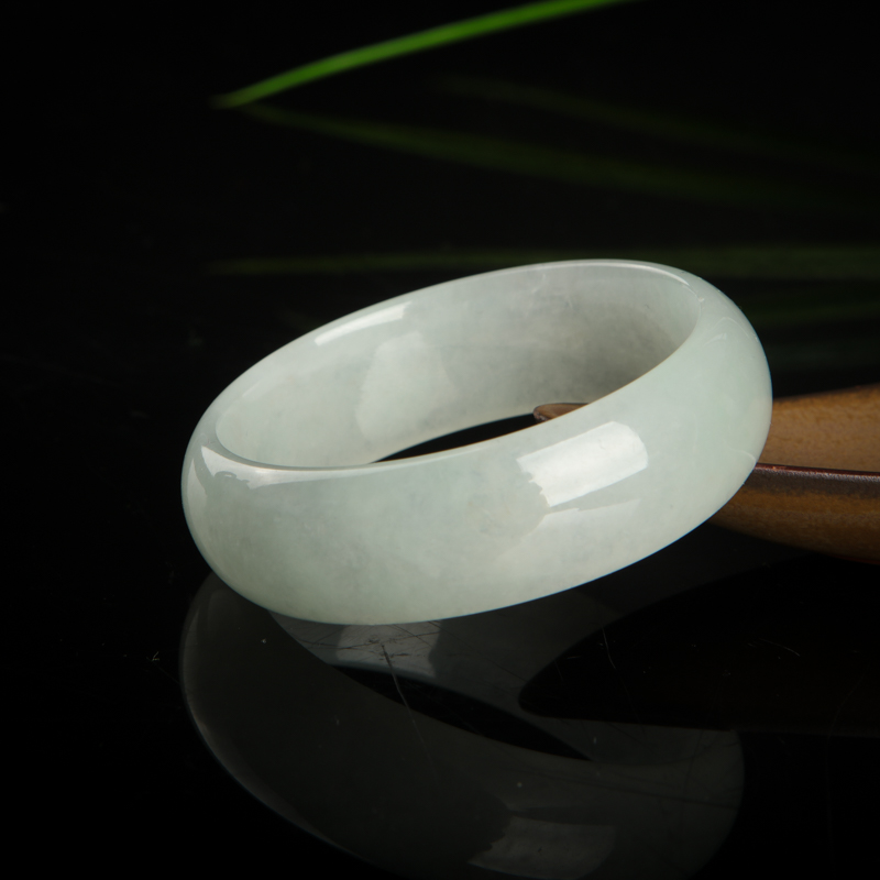 49.5mm缅甸糯种翡翠贵妃镯-红掌柜