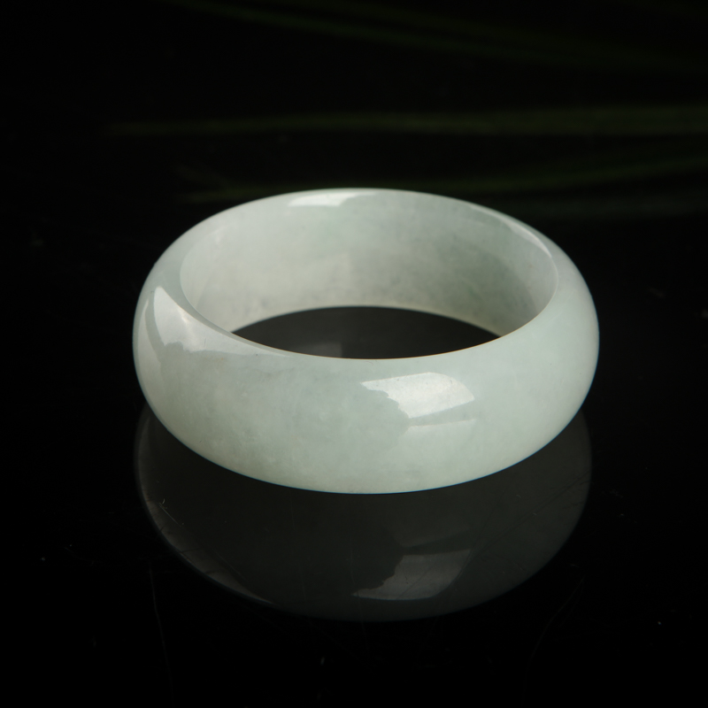 天然糯种翡翠贵妃镯-红掌柜