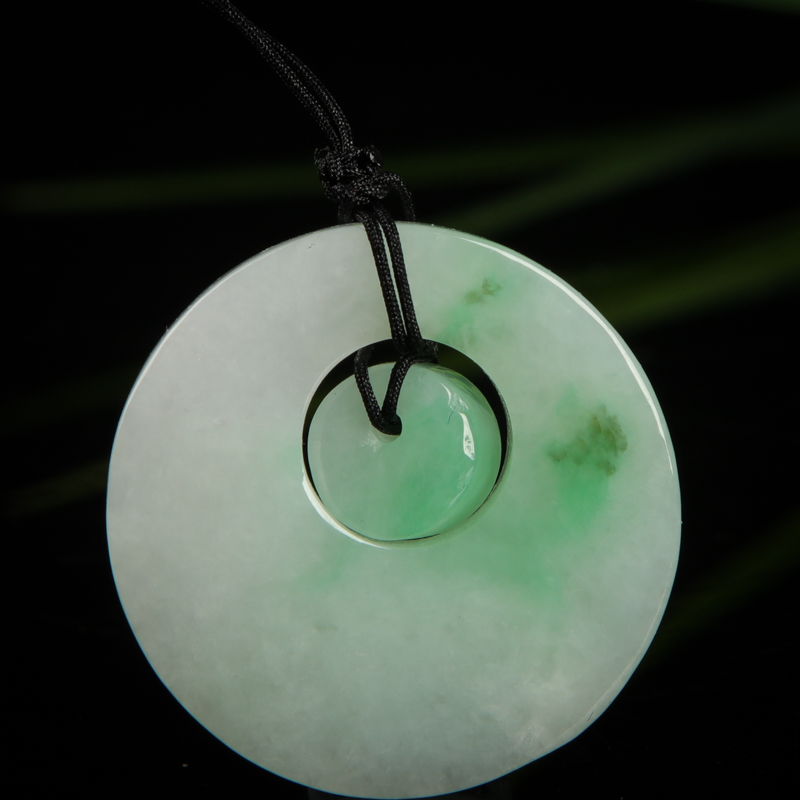 翡翠平安扣吊坠-红掌柜