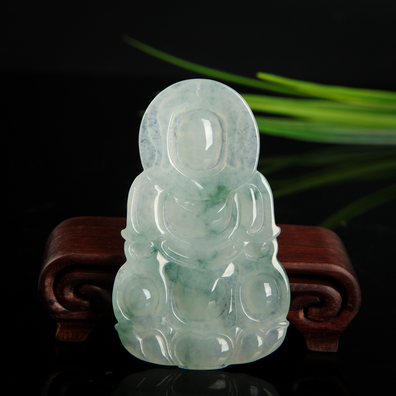 翡翠观音吊坠-红掌柜