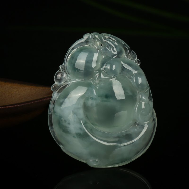 天然翡翠福禄寿吊坠-红掌柜