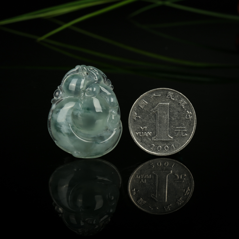 缅甸翡翠福禄寿吊坠-红掌柜