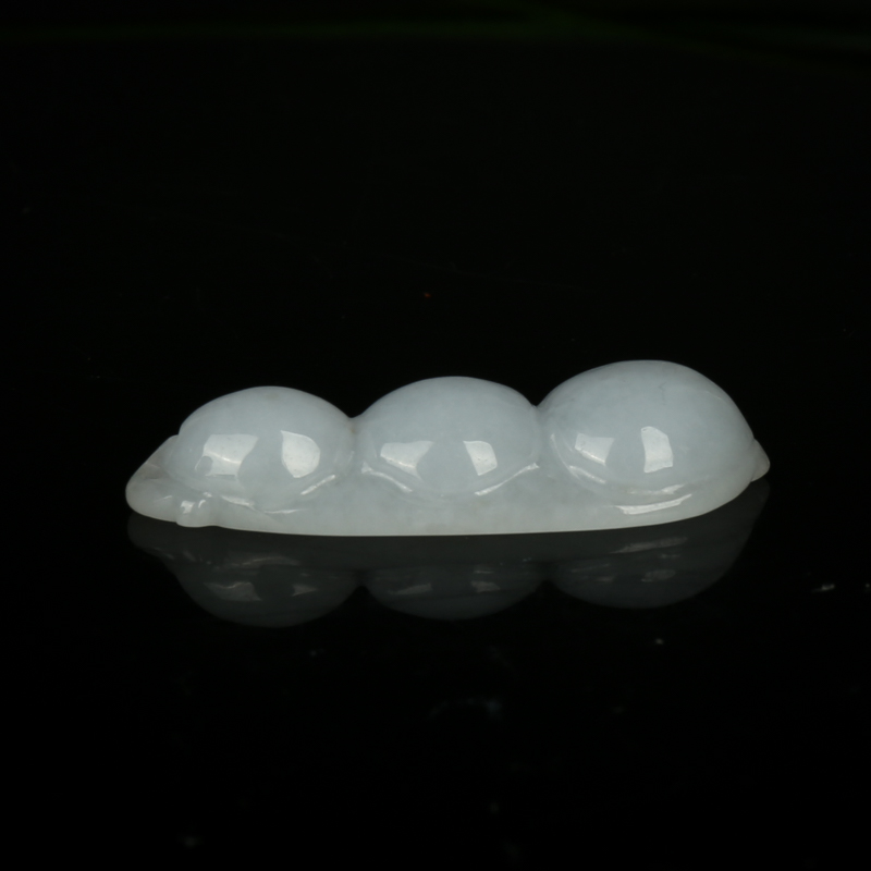 豆种翡翠吊坠-红掌柜