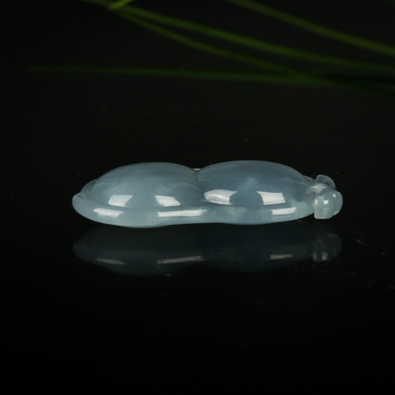 糯种翡翠吊坠-红掌柜