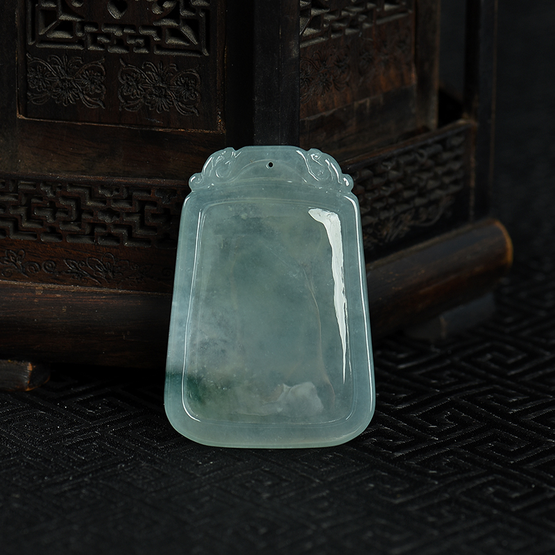 翡翠喜上眉梢吊坠-红掌柜