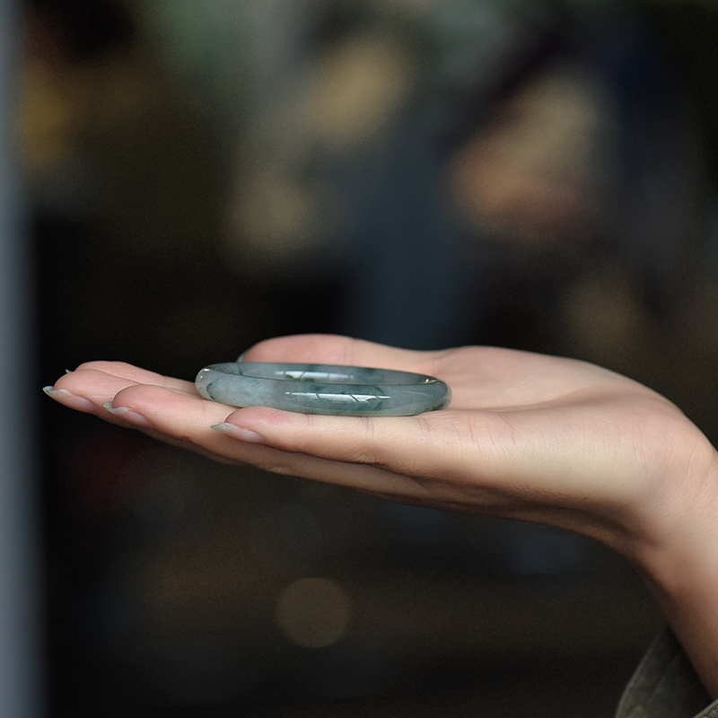 天然翡翠手镯-红掌柜