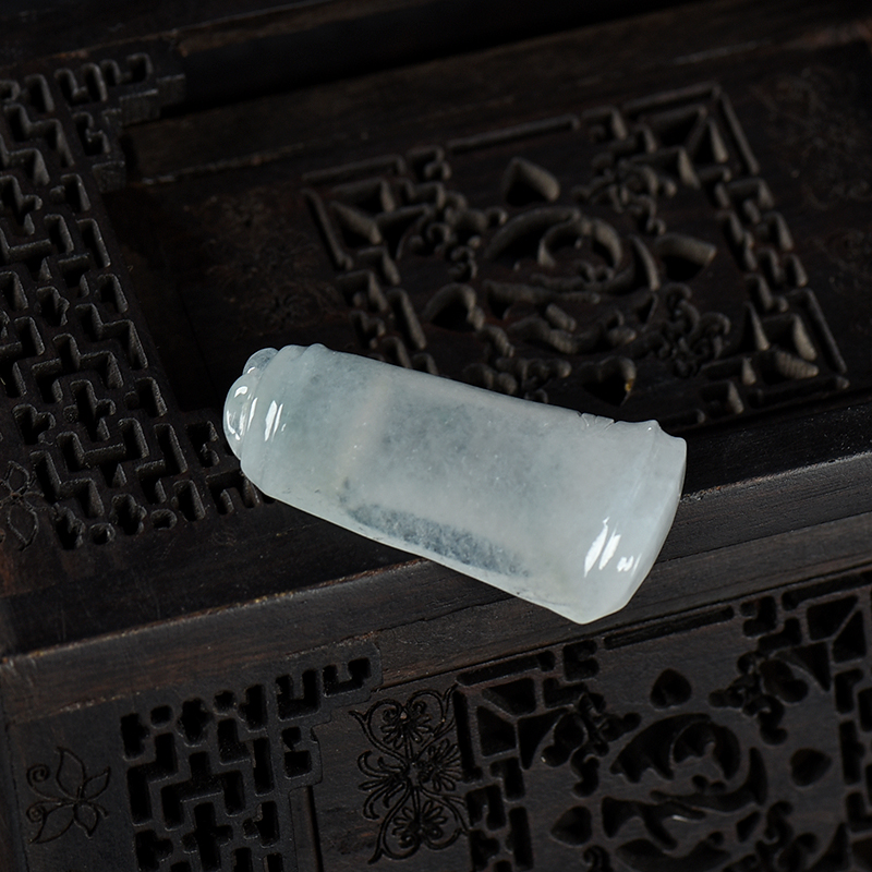 天然翡翠节节高升吊坠-红掌柜