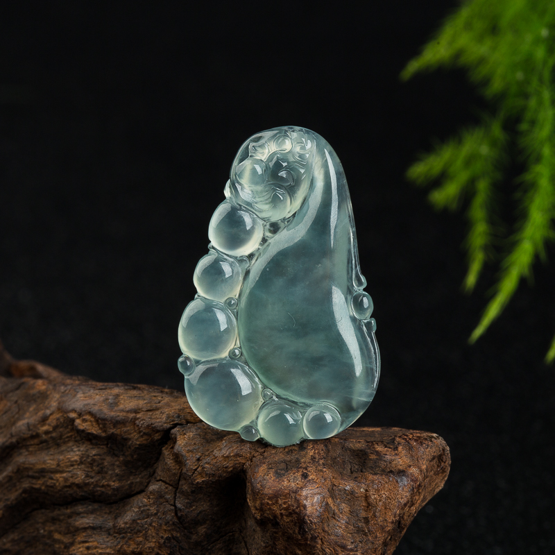 翡翠福如东海吊坠-红掌柜