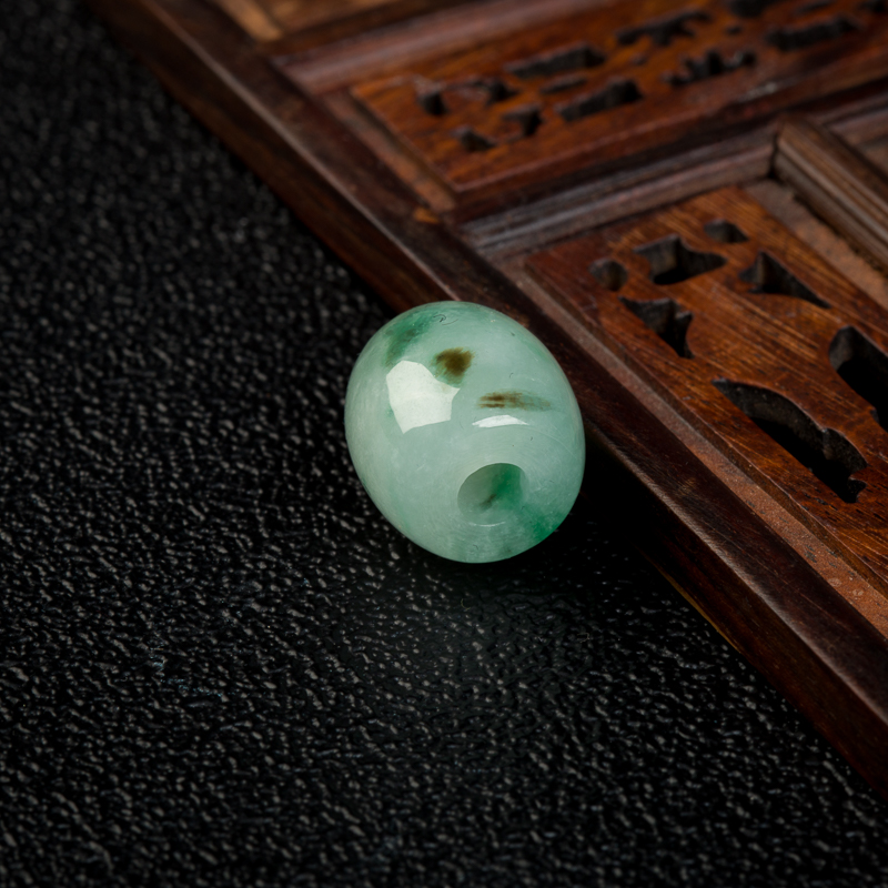 天然缅甸糯冰种翡翠路路通吊坠-红掌柜