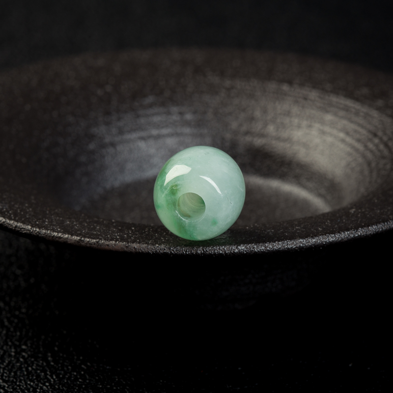 天然糯冰种飘花翡翠路路通吊坠-红掌柜