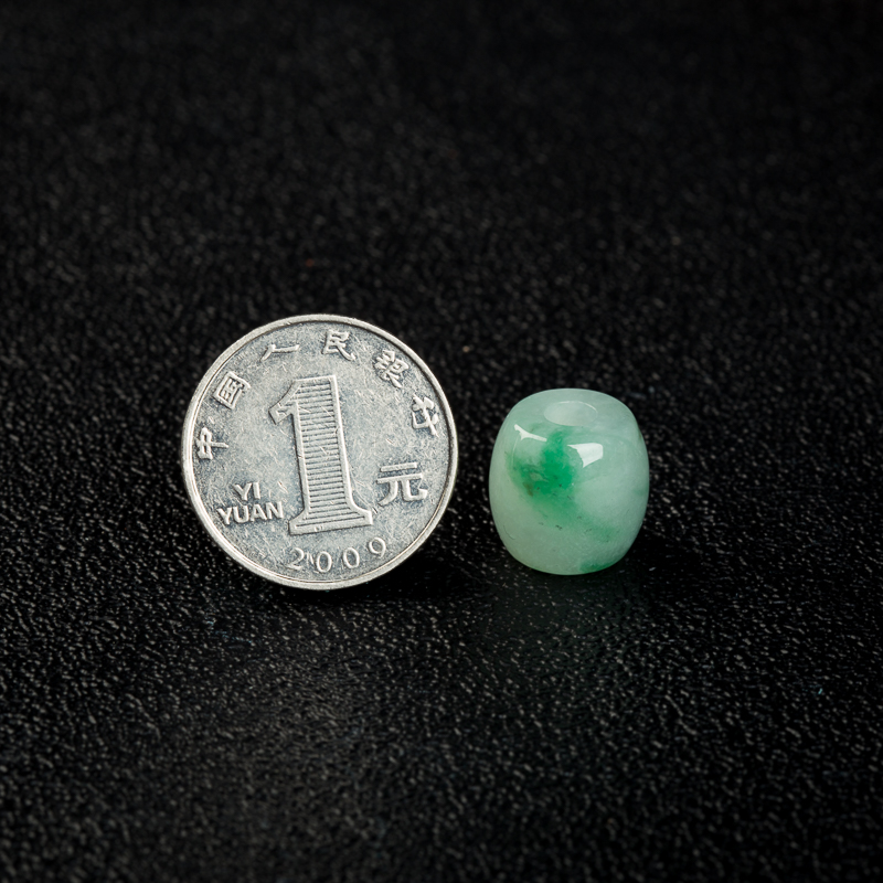 天然缅甸糯冰种飘花翡翠路路通吊坠-红掌柜