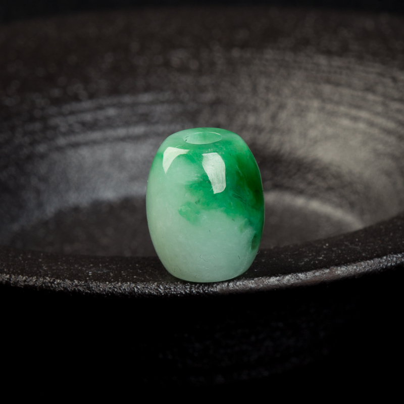 天然糯冰种飘花翡翠路路通吊坠-红掌柜