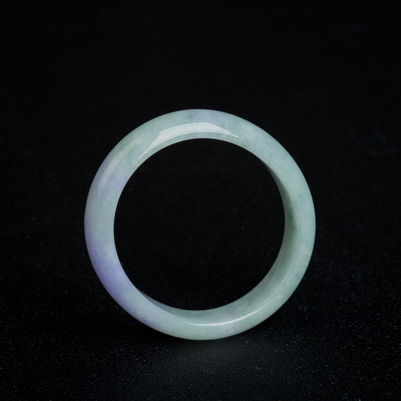 缅甸天然豆种春带彩翡翠贵妃镯-红掌柜