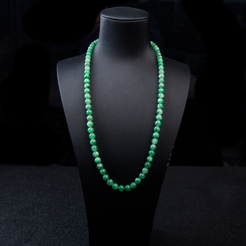 豆绿翡翠塔链-红掌柜