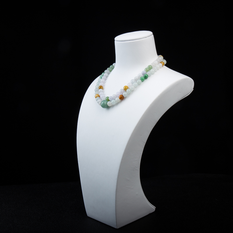 天然糯冰种翡翠珠联璧合项链-红掌柜