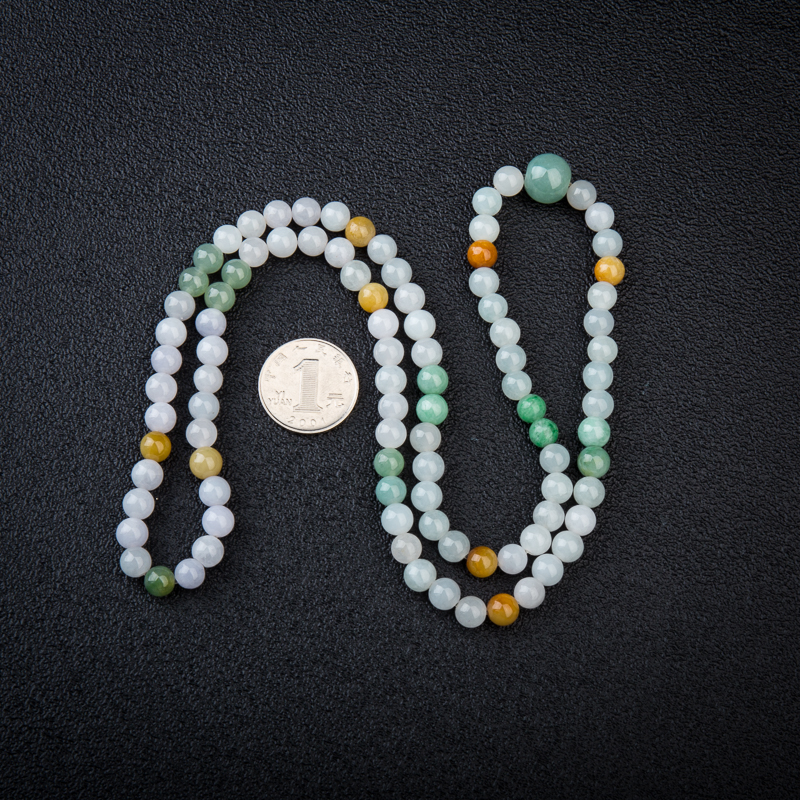 糯冰种翡翠项链-红掌柜