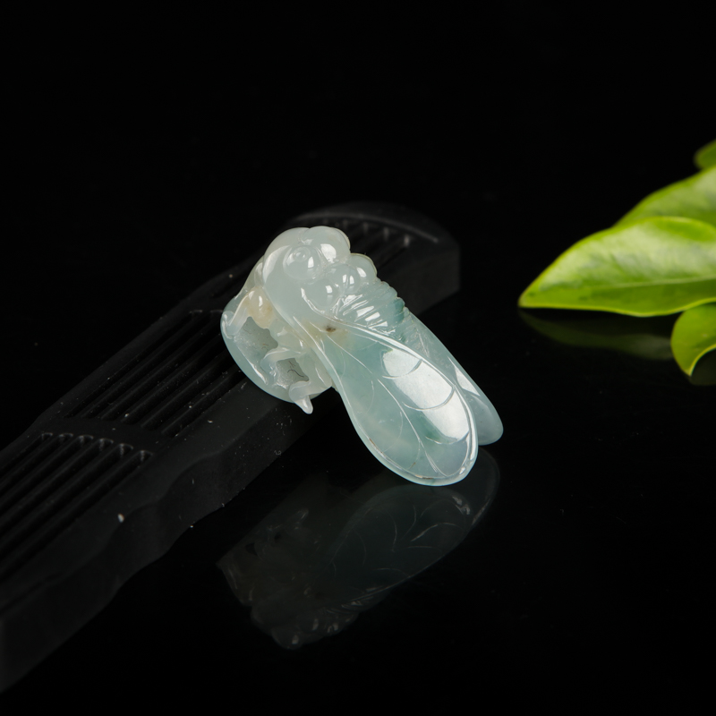 飘花翡翠一鸣惊人吊坠-红掌柜