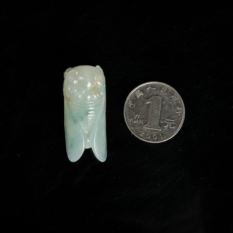 天然糯种飘花翡翠一鸣惊人吊坠-红掌柜