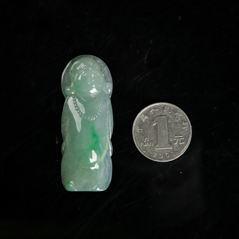 天然翡翠吊坠-红掌柜