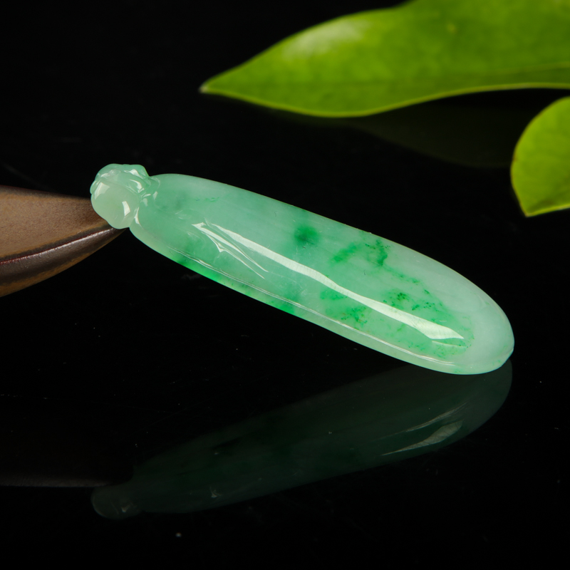 糯种翡翠福瓜吊坠-红掌柜