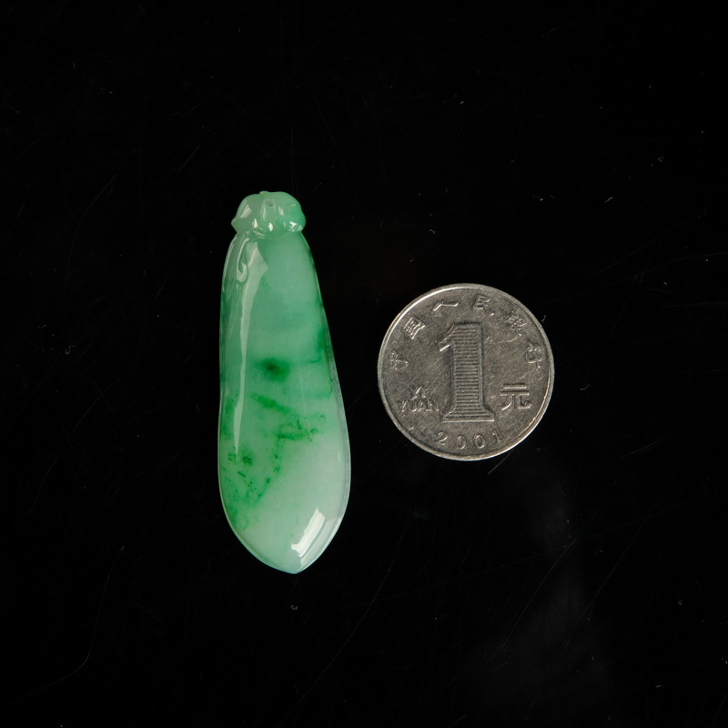 缅甸翡翠福瓜吊坠-红掌柜