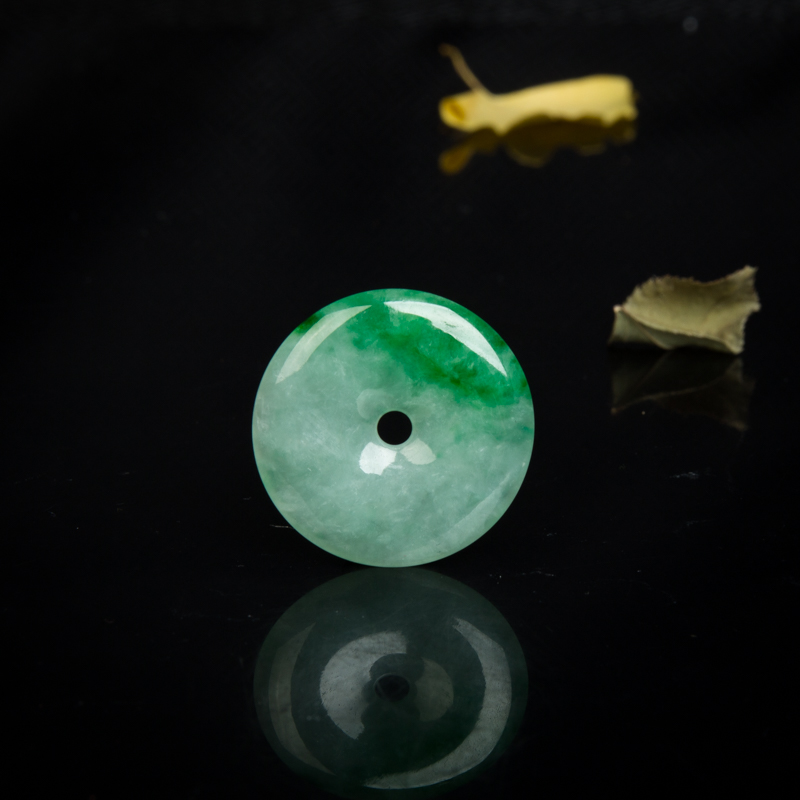 翡翠平安扣吊坠-红掌柜