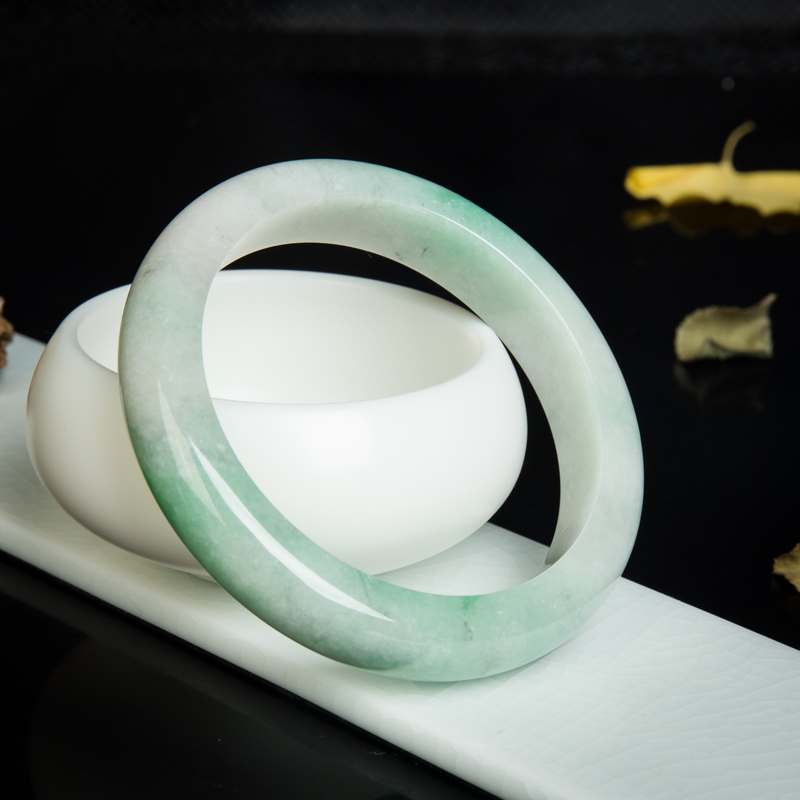 58mm翡翠平安镯-红掌柜