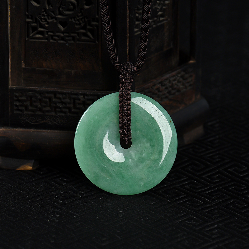 翡翠平安扣吊坠-红掌柜